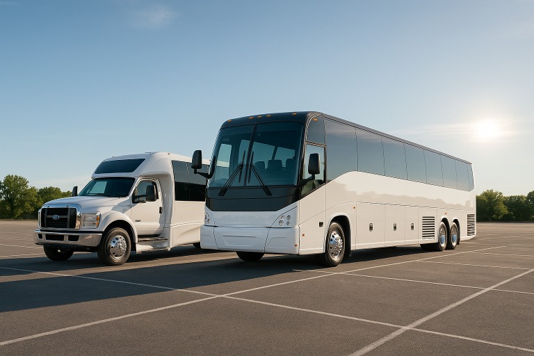 Charter Bus in Denton