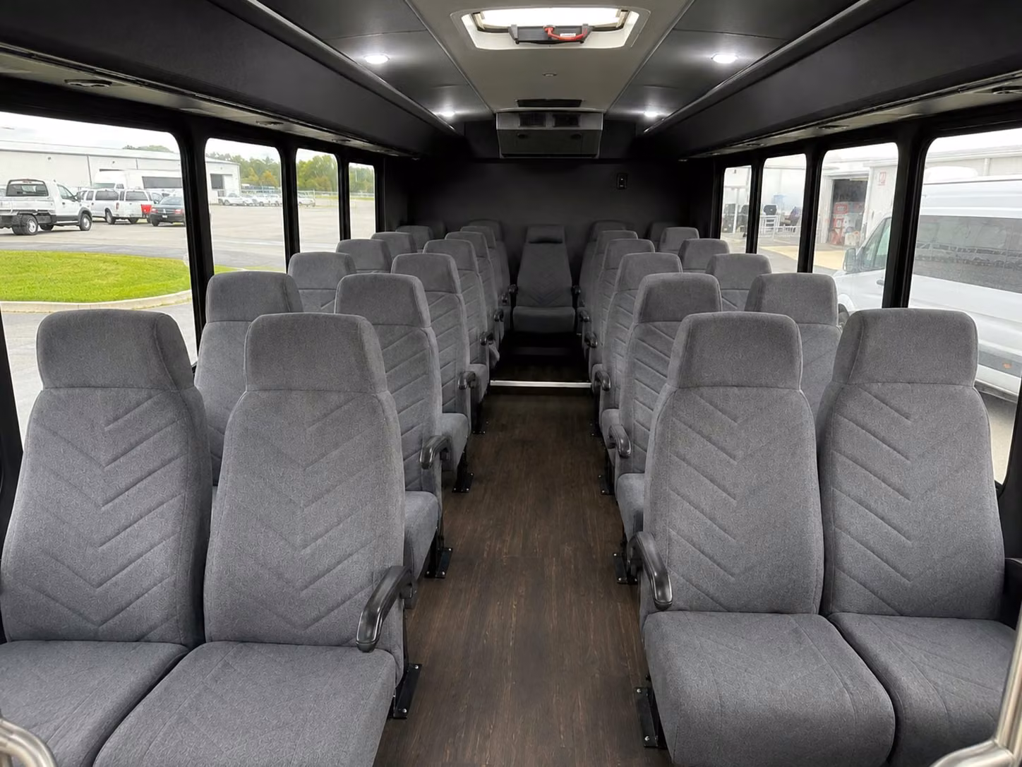 18 passenger minibus interior