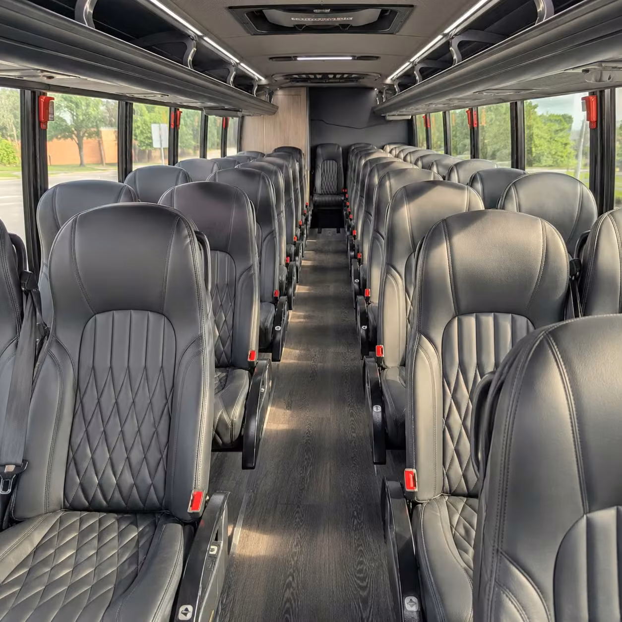28 passenger minibus interior