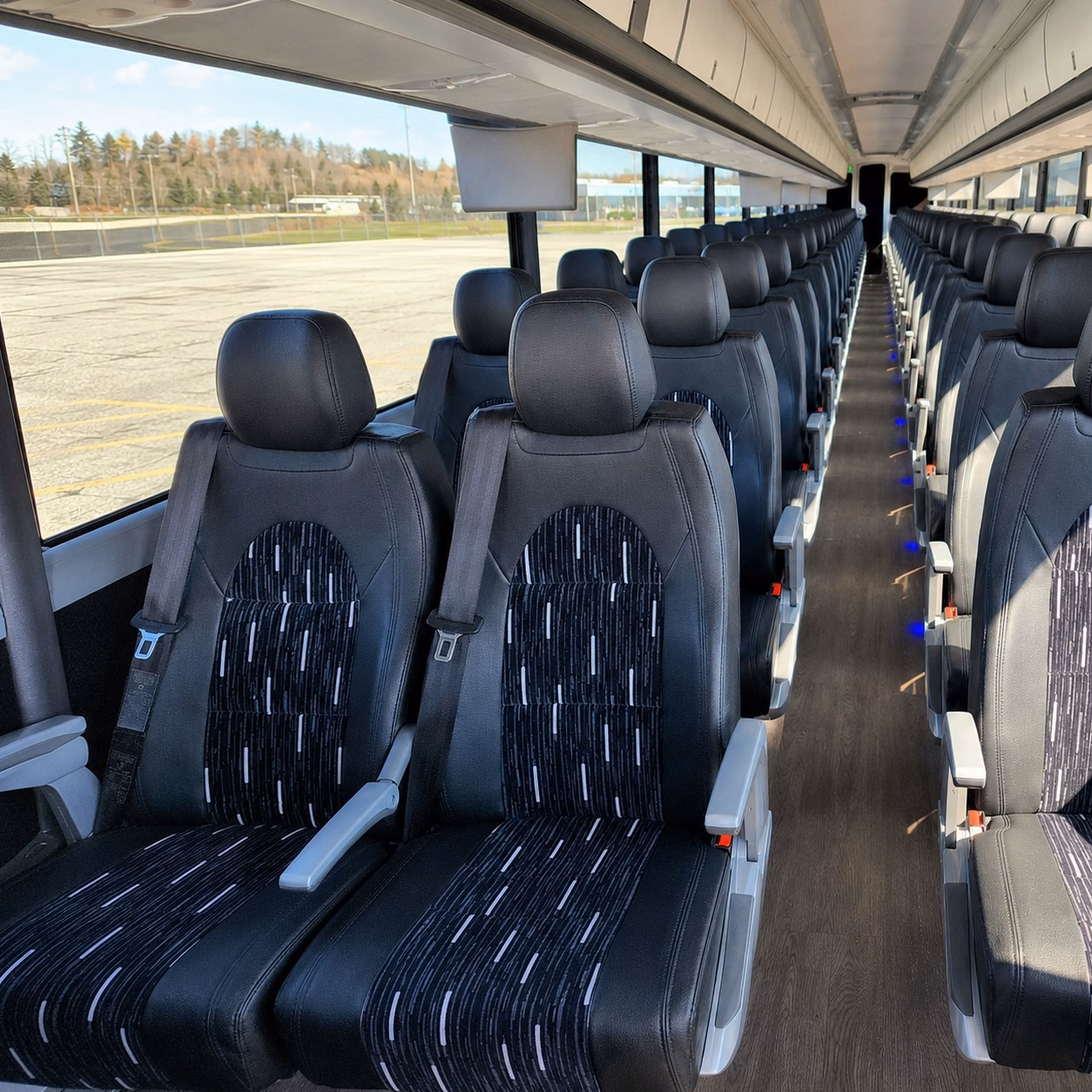 choosing the right bus size for your denton wedding guest list