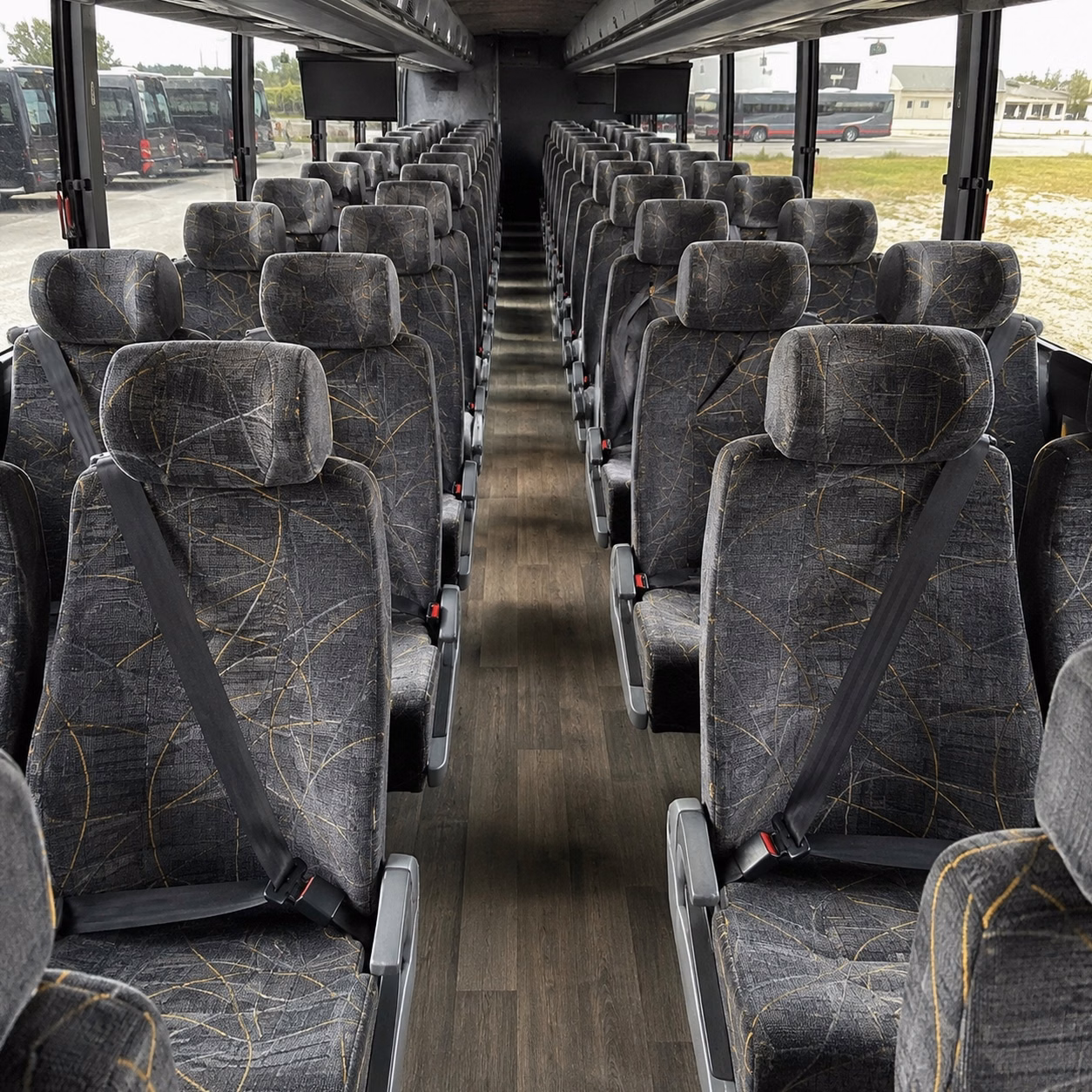 denton 56 passenger charter bus rental