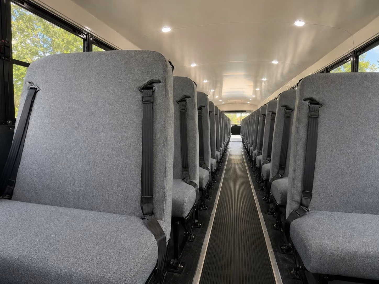 school bus inside
