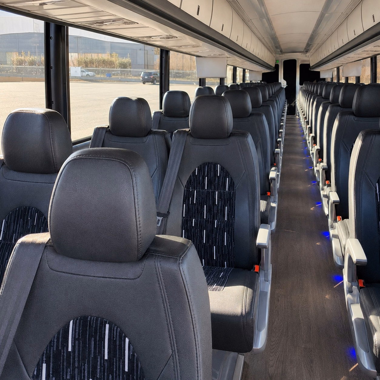 use a charter bus to shuttle guests from dfw airport to your denton wedding